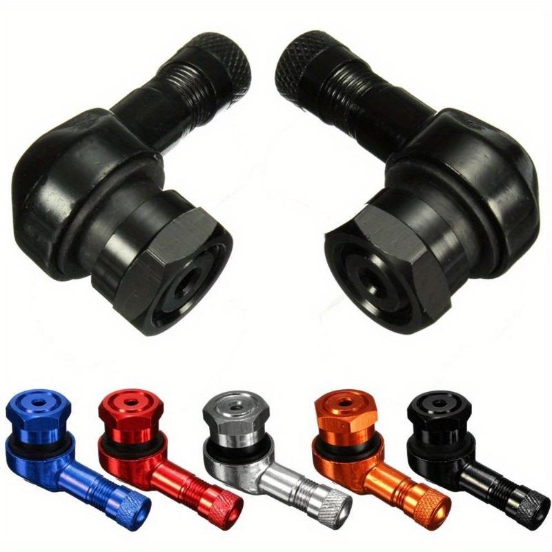 2Pcs 90 Degree CNC Motorcycle Tire Valve Stems -Universal Motorcycle Aluminum Wheels Tire NCY Leak-proof TWPO Valve Caps