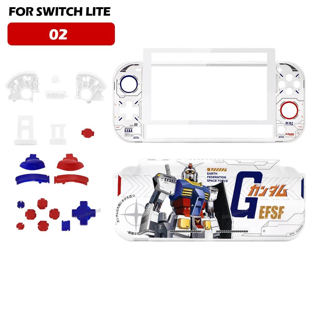 Для NS Switch Lite сменный корпус, набор для самостоятельной настройки с передней и задней крышками, кнопками, закаленным стеклом, инструментами для ремонта