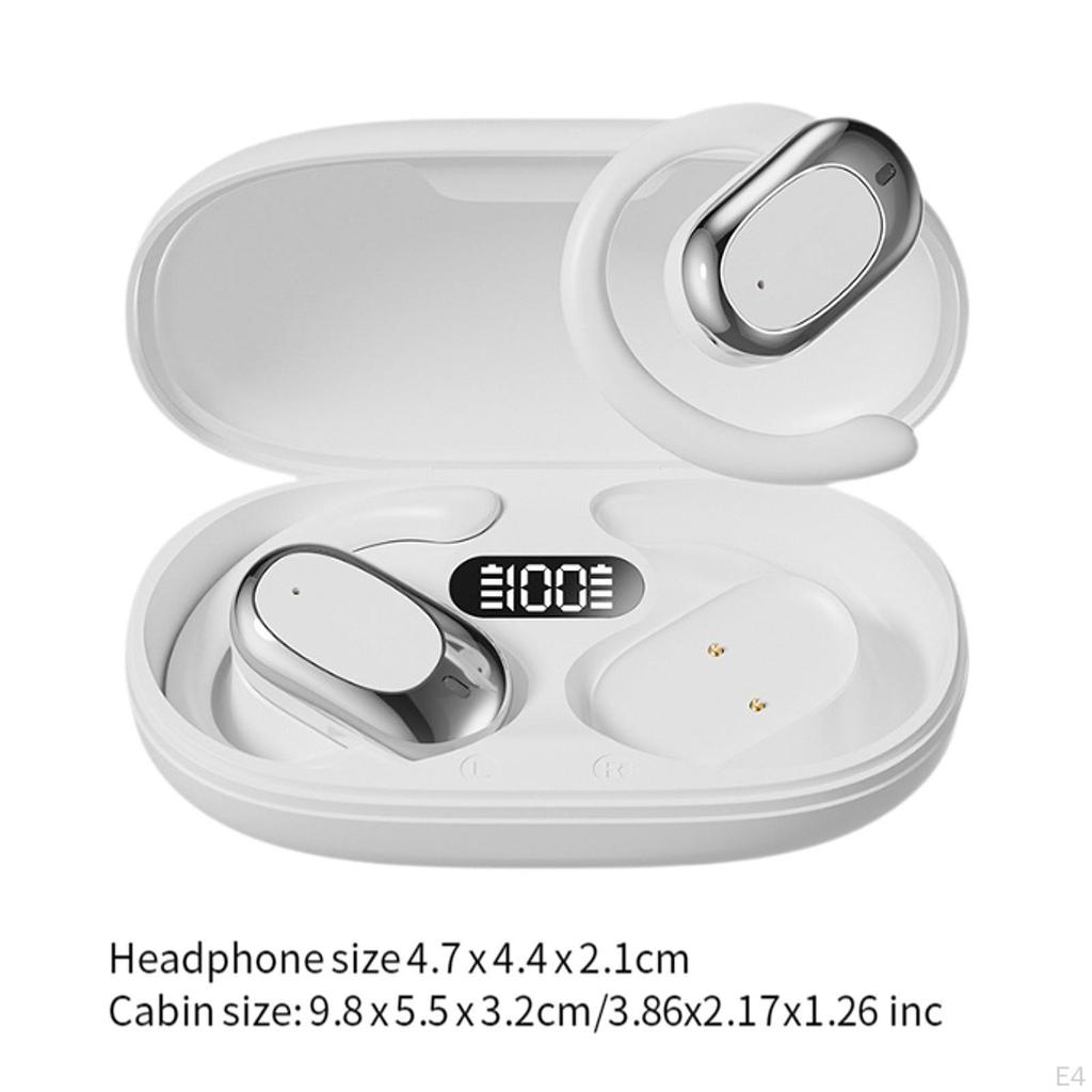 Переводчик Наушники-вкладыши с открытым ушным крючком, перезаряжаемые, Bluetooth 5.4, Наушники-переводчики для