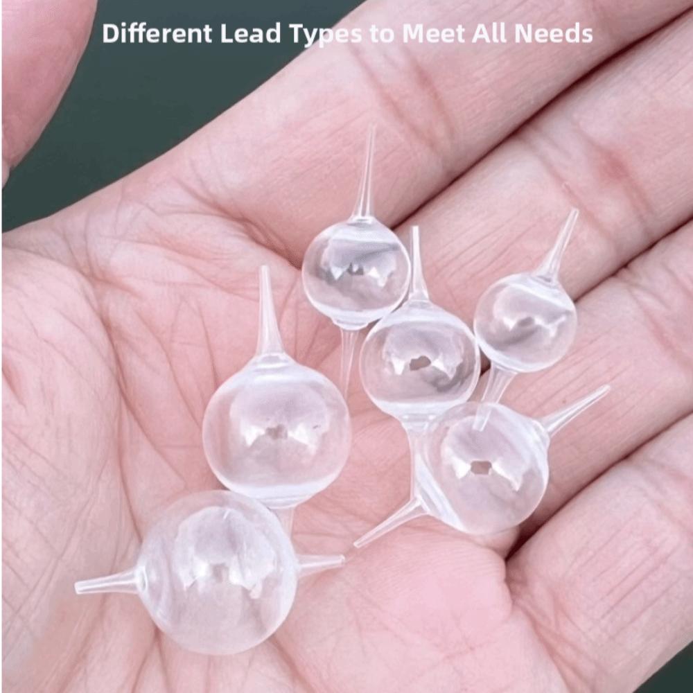 2pcs PP Plastic Slip Bobber Clear Surface Strike Indicator Bobber Fishing Float Surface Float