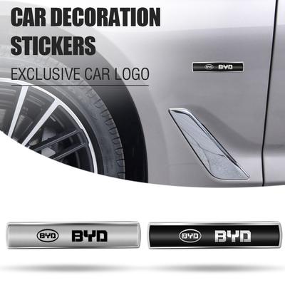 Наклейки на крыло с логотипом BYD, Декоративные наклейки на центральную консоль автомобиля для BYD Atto EV Yuan Plus Song Plus Seal Tang Han Qin F3 E6 Act