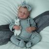 Кукла Reborn Bebe 19 дюймов Леви Реалистичный Мягкий Тело Живой LoL Bebe Новорожденный Готовая Ручная Прошивка Волос Кукла