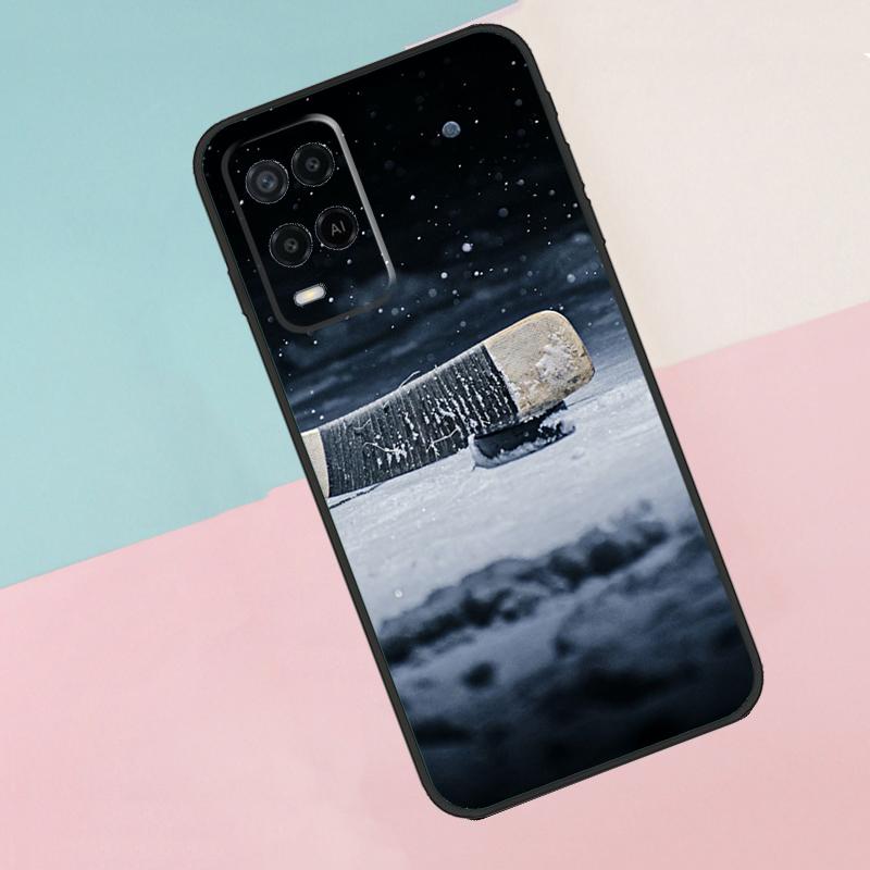 Ice Hockey Sport For Oppo A17 A77 A60 A74 A94 A54 A18 A38 A58 A78 A98 A40 A80 A16 A76 A96 A15 A57S Phone Case