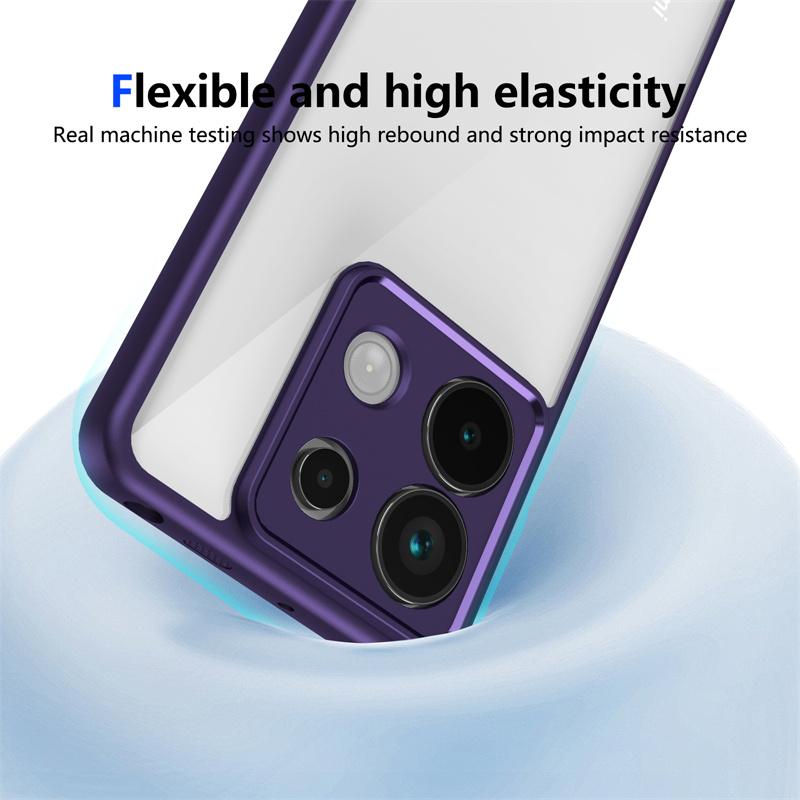 Высококачественный прозрачный акриловый чехол для задней панели Xiaomi Redmi iPhone Samsung для Xiaomi Poco X7 Pro X5 X3 M7 M6 M5 M4 F6 C75 C65 C55 чехол силиконовый TPU