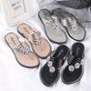 Fashion Sandals High Quality Women Slippers Anti Skid Flip Flops Crystal Women Shoes Summer Beach Shoes