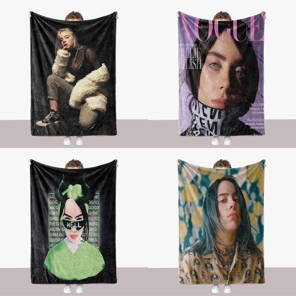 Толстый плед Billie Eilish Двусторонний пушистый плед Спальные принадлежности Гостиная