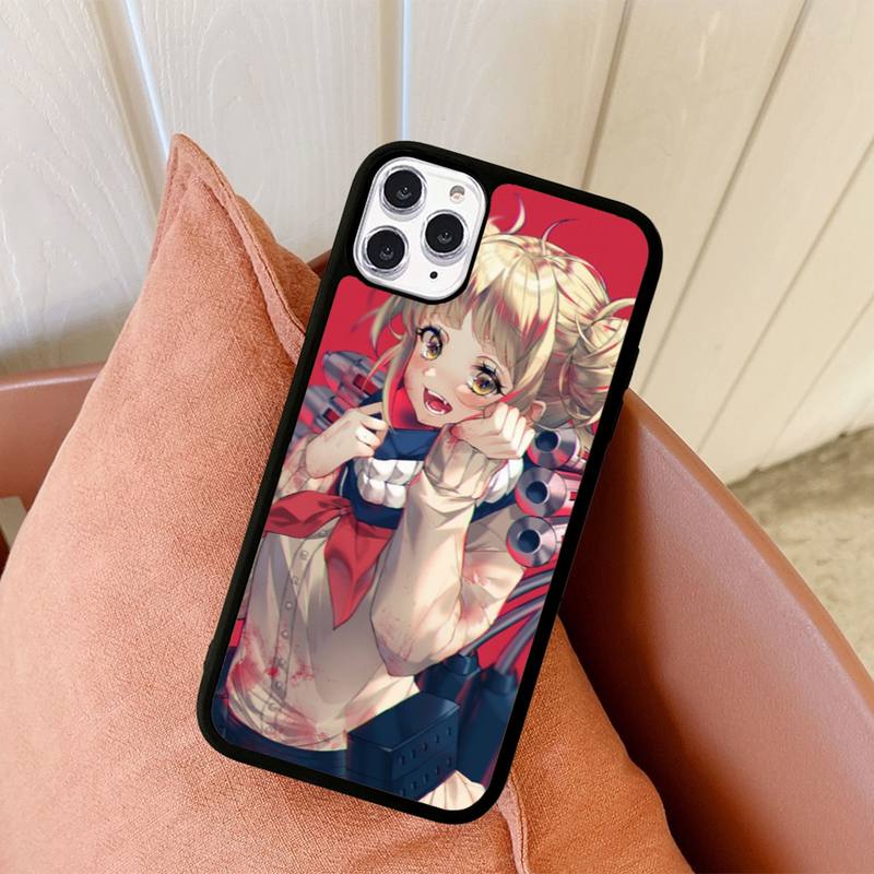 Чехол для телефона Anime Himiko Toga, силиконовый чехол из ПК+ТПУ для iPhone 11 12 13 Pro Max 8 7 6 Plus X SE XR, твердые чехлы
