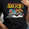 Графическая футболка Soul Train 180 г/м² - Повседневная футболка с круглым вырезом и коротким рукавом, 95% Полиэстер 5% Эластан, Всесезонная, Стандартная длина