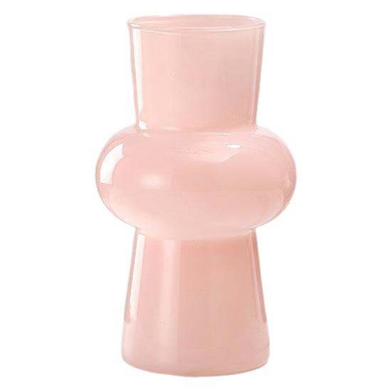 Yousheng Chinese Style Vase Glass Decorative Vase Smooth Surface Handcrafted Vase Flower Arrangement Desktop Decoration