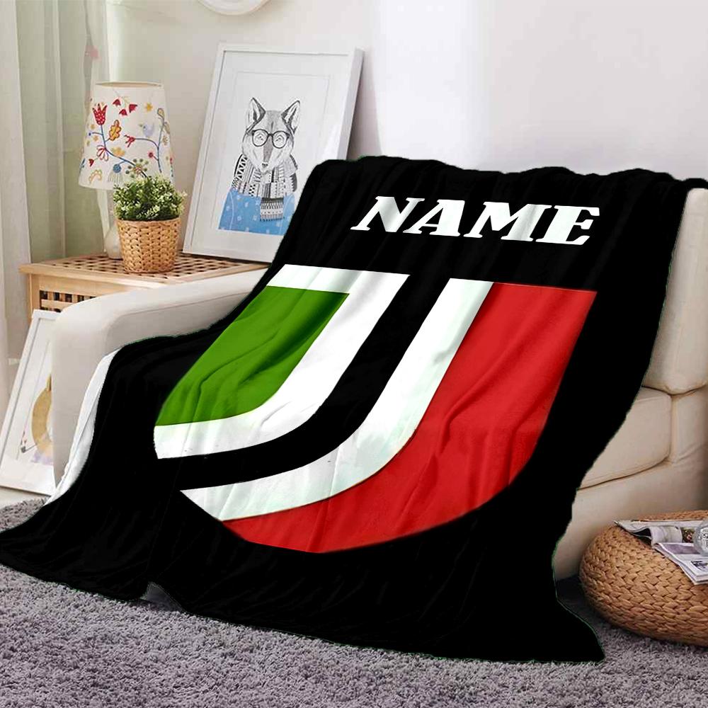 Custom Name AC Milan Crest blanket for Couch & Bed, Plush Cozy Fuzzy Blanket Super Soft & Warm Blankets for Fall and Winter. 0908274