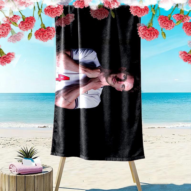 Rice Print Beach Towel, Large Soft Quick Dry Towel for Beach Camping Swimming