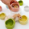 1pc Durable Small Pet Feeding Bowl, Plastic Food and Water Dish for Hamsters, Birds, Parrots - Easy To Clean, Plane-Proof Design