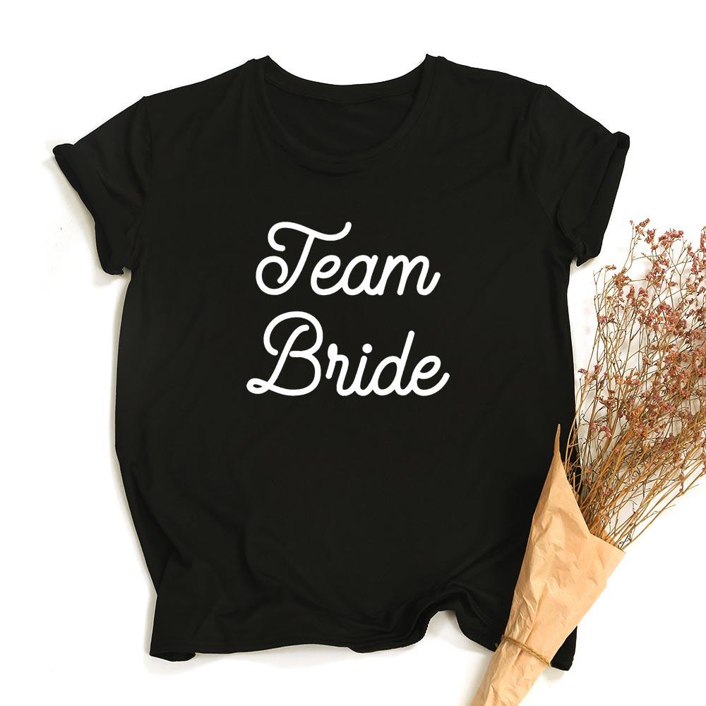 Bride Bachelorette Party Brides Team Maid Of Summer Women T Shirt Casual Wedding Female Tops