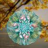10 Inch Hanging Wind Spinner Outdoor Garden Decor for Spring Summer 360 Rotating Hook Creative Gift Idea for Friends and Family