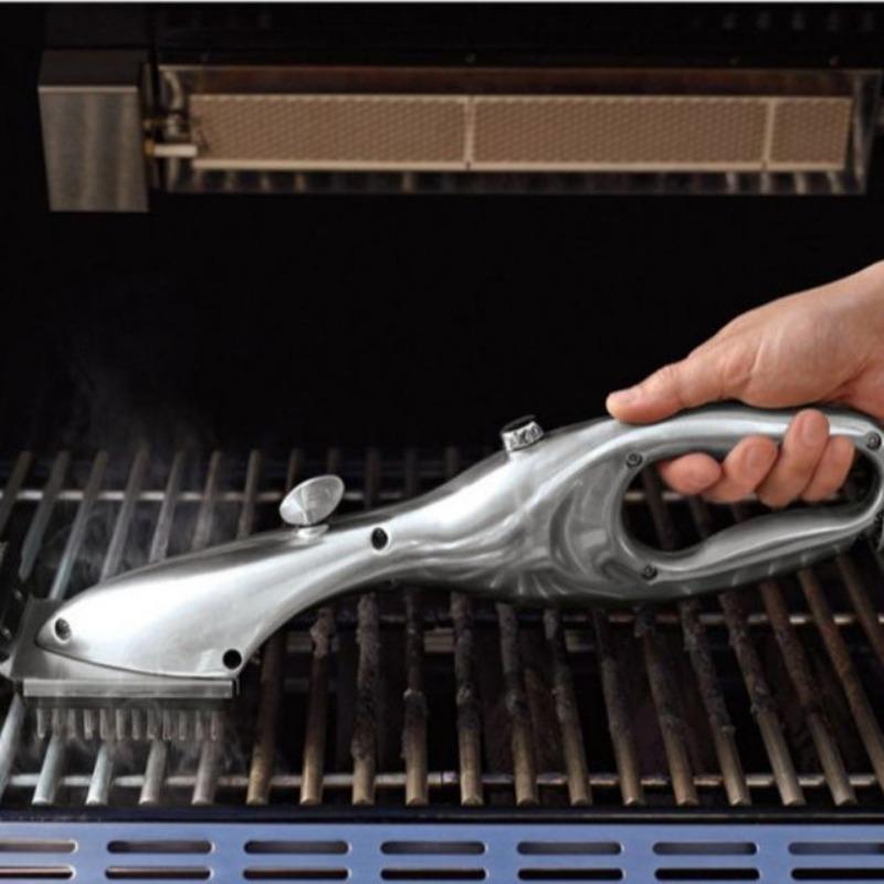 Бытовая щетка для чистки сильных масляных пятен от барбекю, щетка из нержавеющей стальной проволоки, инструмент для чистки решетки барбекю