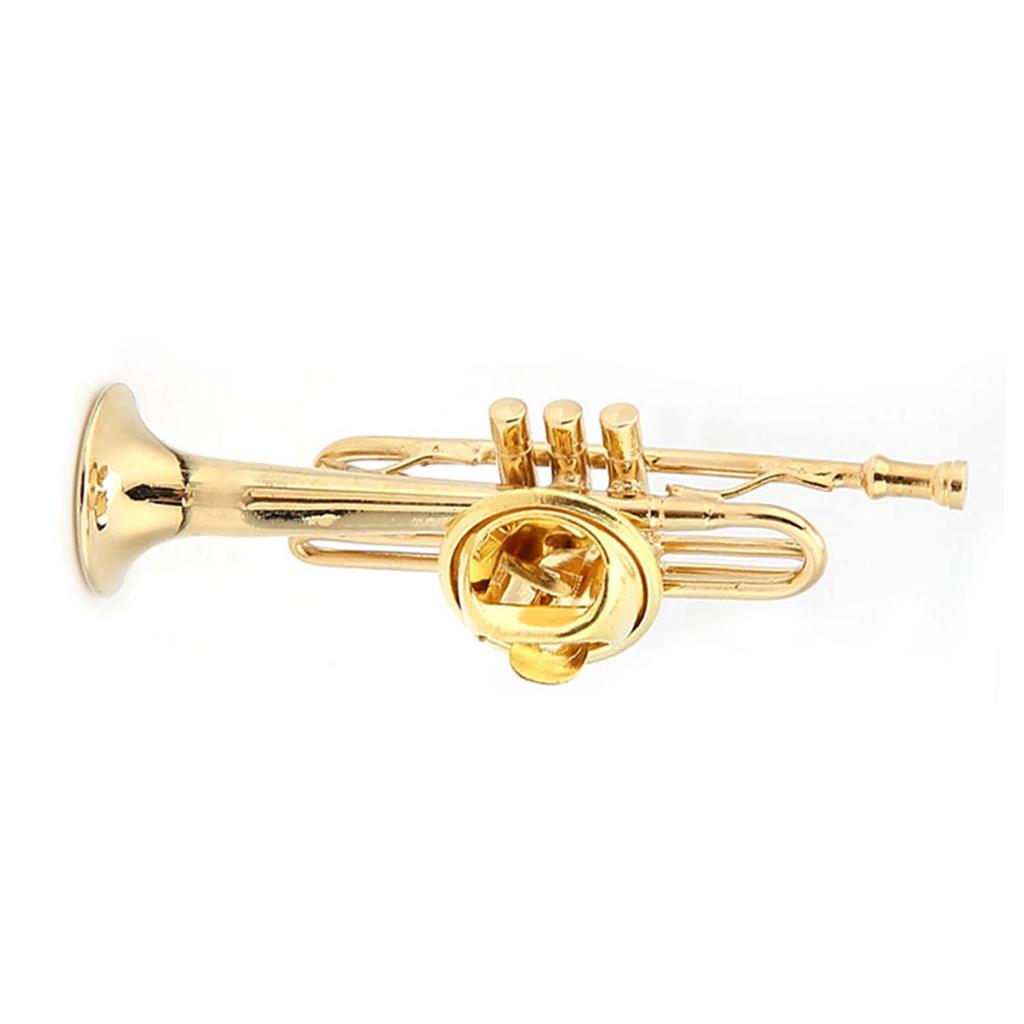 Exquisite Musical Instruments Shape Brooch Women Dress Clip with Case for Gift(#2)
