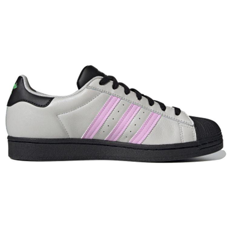 adidas Кроссовки унисекс Superstar Grey Black Lilac Grey-One Core-Black FY5822