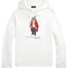 Polo Ralph Lauren Teddy Bear Letter Logo Pattern Hooded Long Sleeve Hooded Hooded Long Sleeve Men sweatshirt White 649339