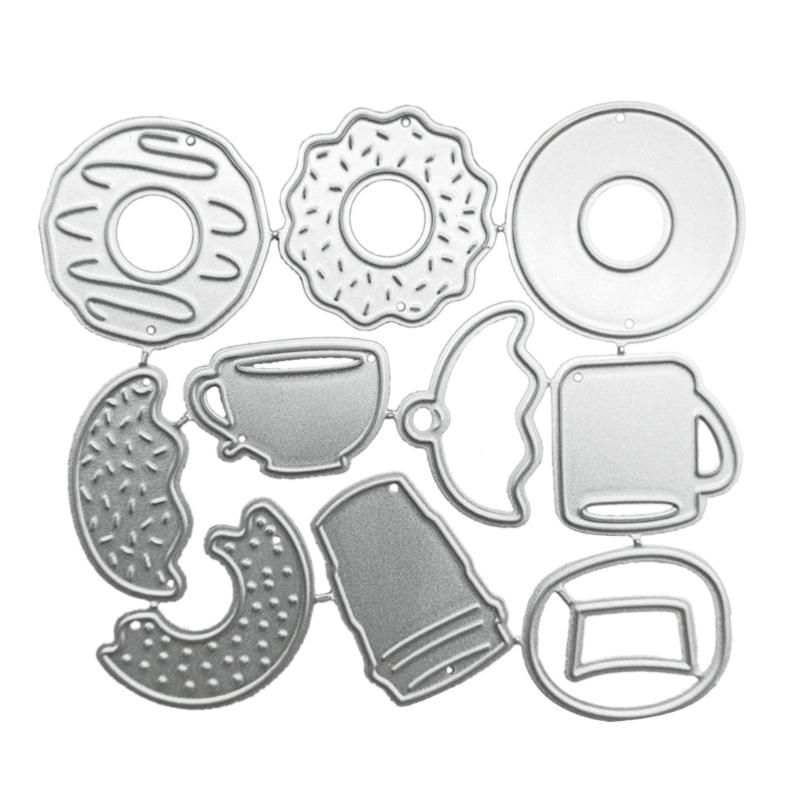 Coffee Cup Metal Cutting Dies DIY Craft Carbon Steel Embossing Template Stencil Scrapbooking for Card Die Cuts Mold
