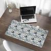 Anti-Slip Gaming Mouse Pad, Floral Retro Pattern, 90x45 cm