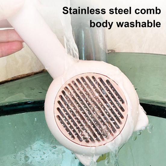 Pet Slicker Brush Self Cleaning Shedding Brush Cat Floating Hair Removal Massage Comb Pet Grooming Accessory for Dogs Cats