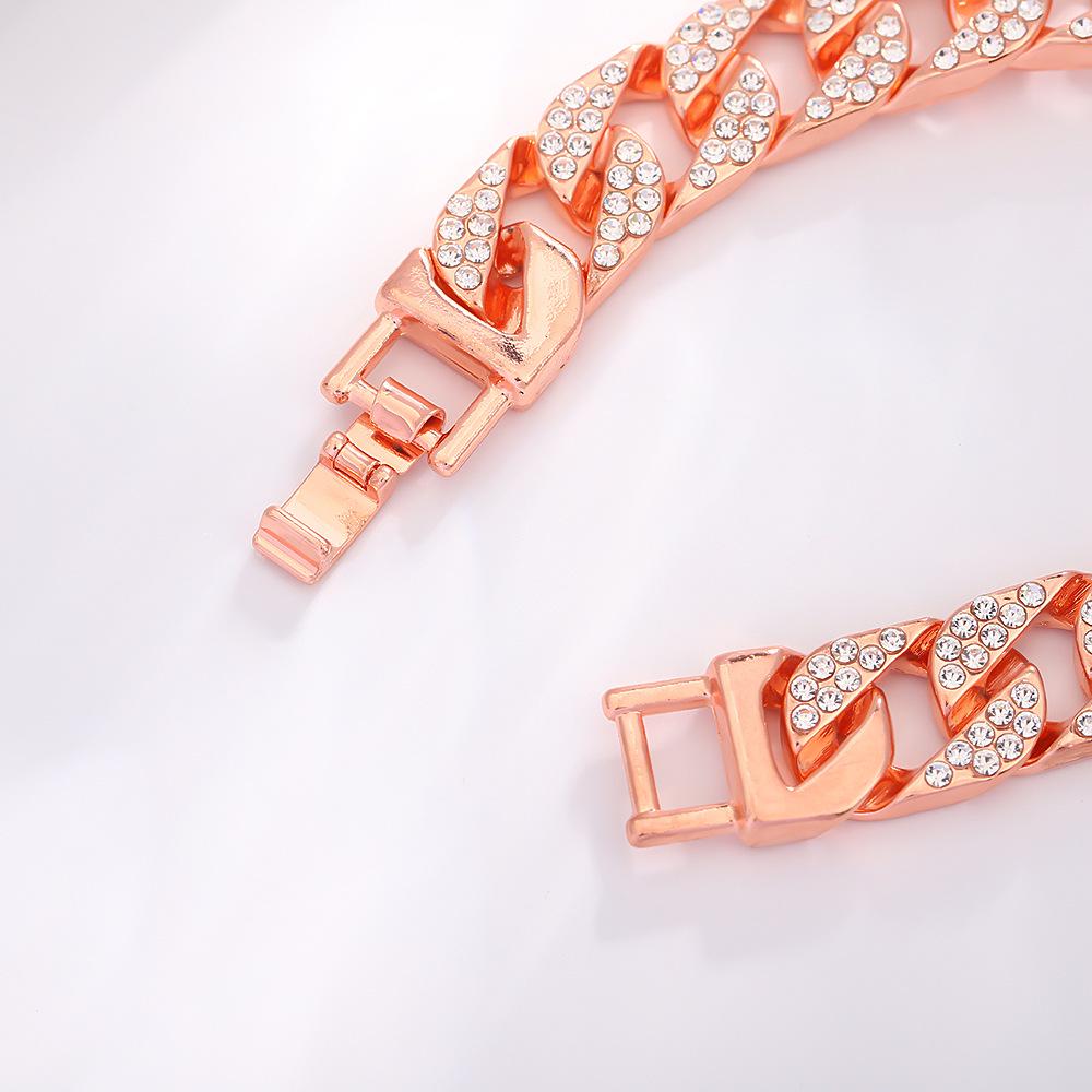 Браслет-цепочка кубинского плетения в стиле хип-хоп, 13 мм - Модная бижутерия для мужчин