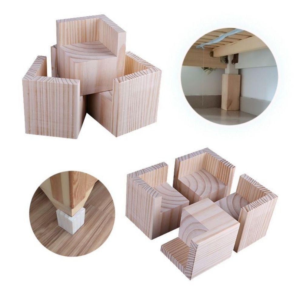 Мебель из массива дерева Увеличивающая подкладка Сверхпрочные подъемники для кровати Подставка Ножки для дивана Подкладка Передвижники