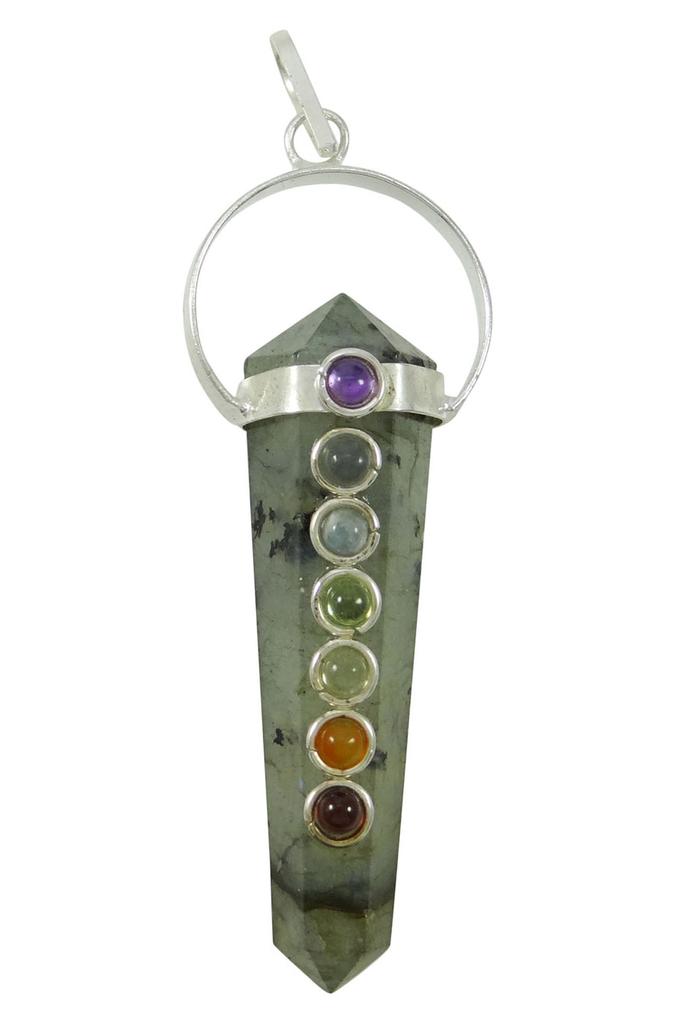 Harmonize Лабрадоритовый камень-карандаш, одноточечная палочка Рейки, кулон, Рейки, Исцеляющий кристалл, 7 чакр