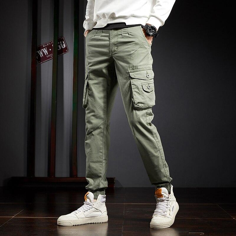 Jantour 2021 Men 'S Camouflage Trousers Cotton Casual Military Cargo Pants Joggers Outdoor Pants Men 3d Pockets Harajuku Pants