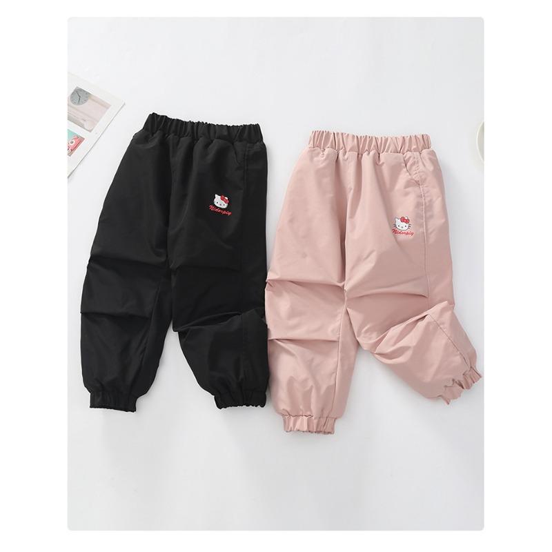 Girls Windproof Warm Fleece Lined Softshell Thickened Casual Winter Sports Pants
