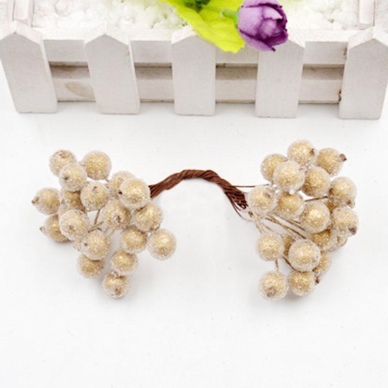 20 шт./пакет, креативная имитация пены, морозная осень, рождественские маленькие ягоды, сделай сам, украшения для волос ручной работы, аксессуары, цветочные трости, материал для венка