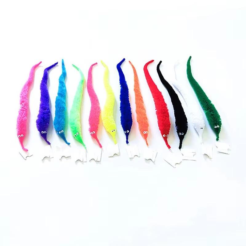 Worm magic toys children's magic games prank props cat wands toys for boys and girls happy birthdays new cool things blurry