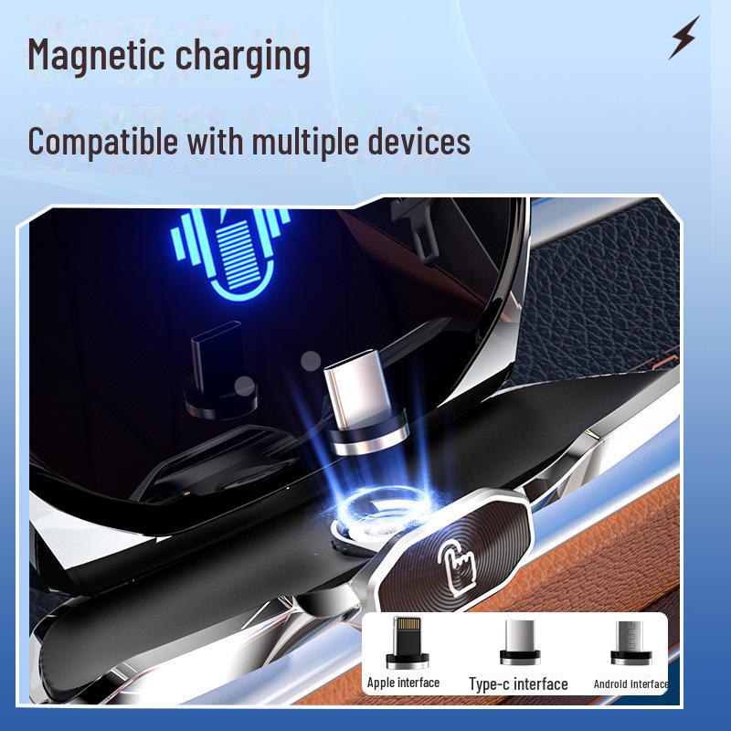 Беспроводное автомобильное зарядное устройство и держатель для телефона A1 A2 — быстрая зарядка с 10 функциями безопасности