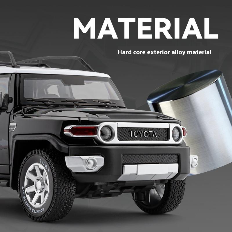 Масштаб 1/24 TOYOTA FJ Cruiser Внедорожный внедорожник Металлический литой под давлением Модель автомобиля Высокое качество Декоративные модные украшения Подарочная коробка для друга