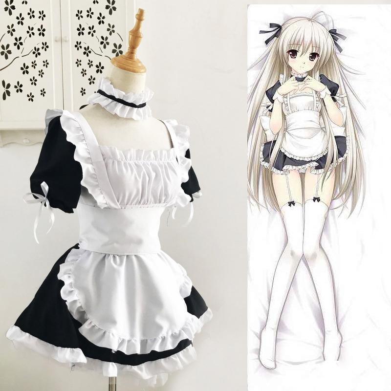 Аниме Косплей Костюм Женский Костюм Горничной Аниме Yosuga No Sora Мини Платье Лолита Платья Кафе Костюм Косплей Костюм Ролевая Игра Вечеринка Сценическая Одежда