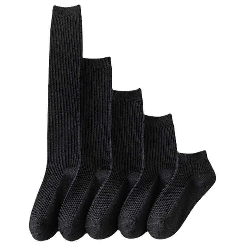 Female Spring and Autumn Fashion New Style Draw A College Wind Long Leg Socks