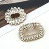 Bride Shoes Rhinestones Crystal Shiny Decorative Clips Shoe Clips Shoes Decorations Charm Buckle