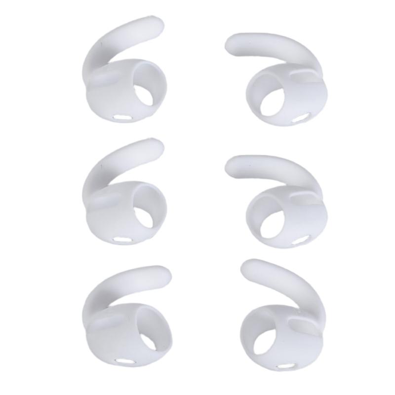 3 пары ушных крючков, ушных вкладышей, колпачков для наушников из прочного силикона, набор ушных затычек, надежные и нескользящие