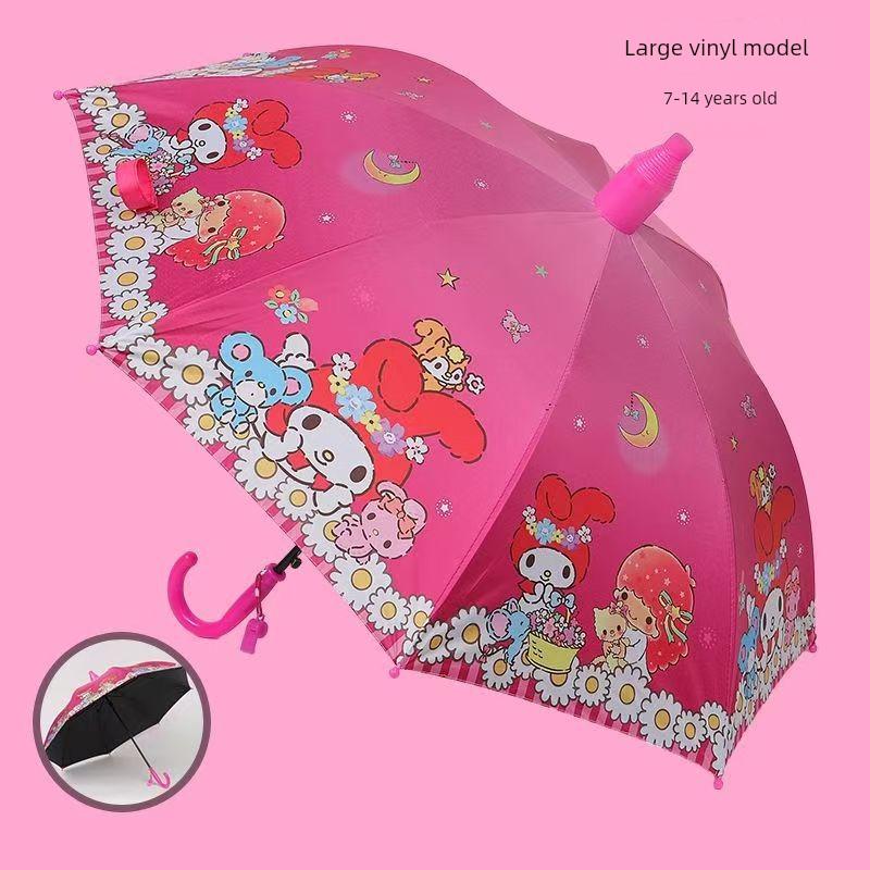 Children's Umbrella for Elementary School Students, Babies, and Kindergarten Children, Sturdy and Durable, Cartoon Umbrella with Black Coating for