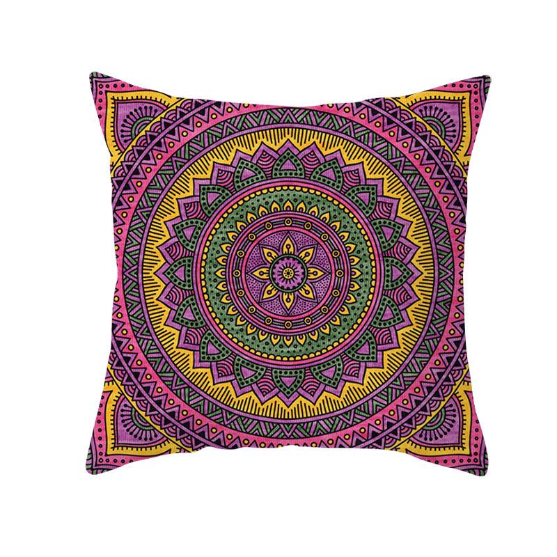 Moroccan Polyester Pillowcase 45x45cm Bohemian Hippie Sofa Cushion Cover Geometric Mancha Lo Print Home Decor Pillowcase