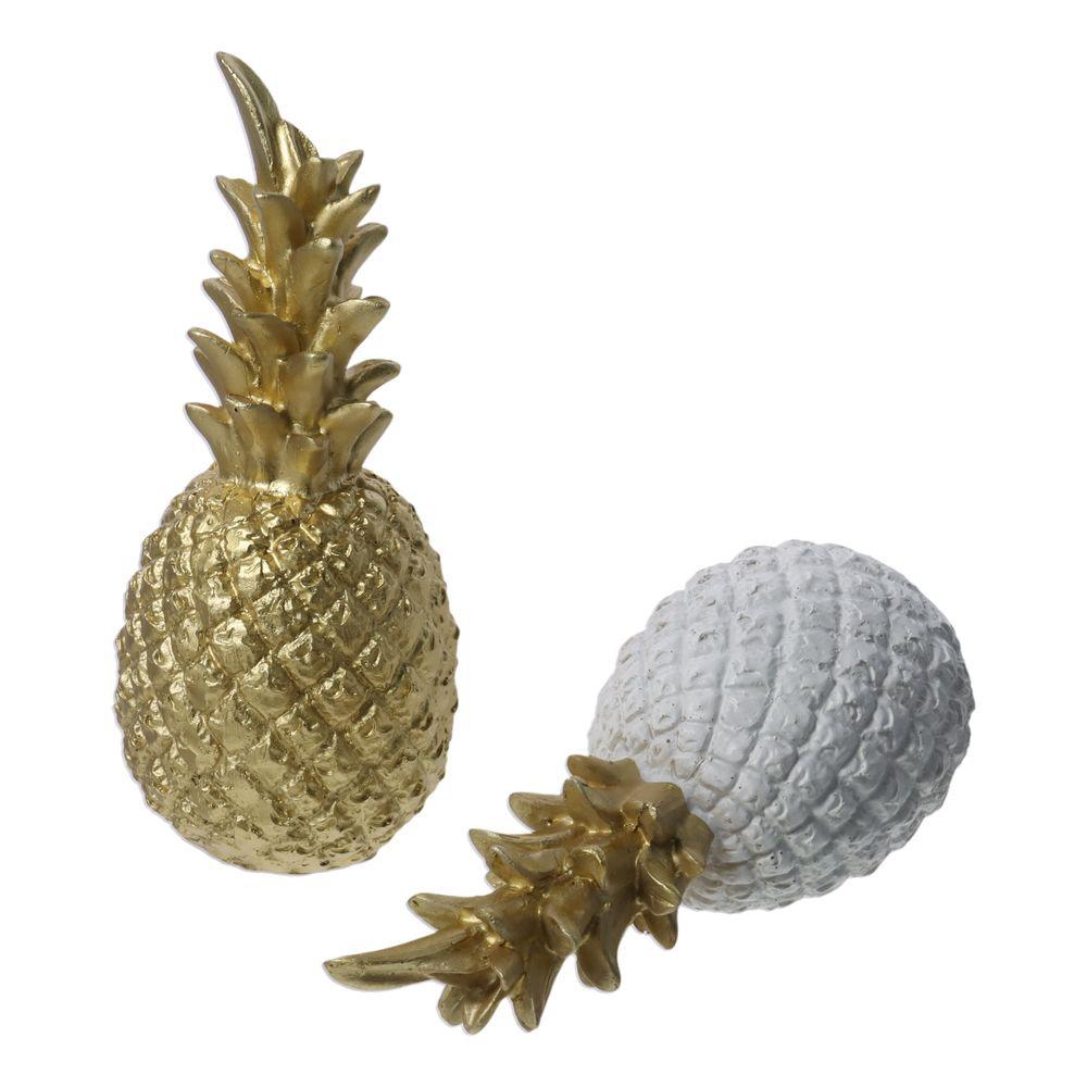 White/Black/Gold Pineapple Resin Decoration Resin Pineapple Craft Ornaments Resin Crafts  Office