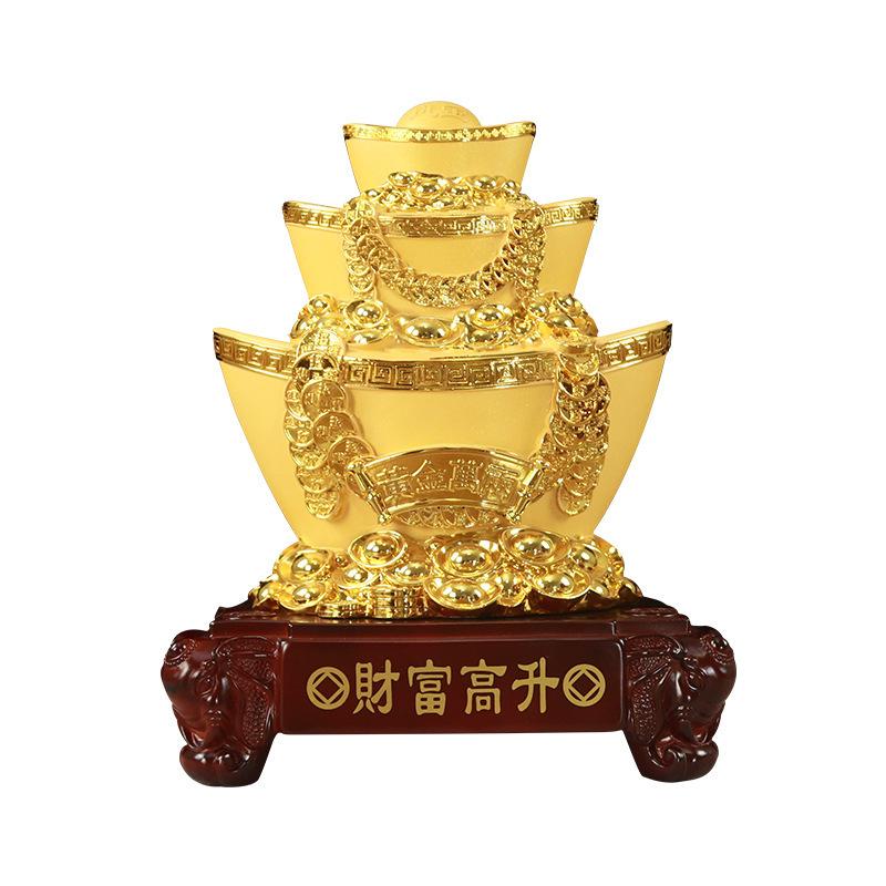 Аксессуары для украшения дома Емкость для хранения денег из смолы Украшения Цзинь Юаньбао Сокровищница растущего богатства подарок