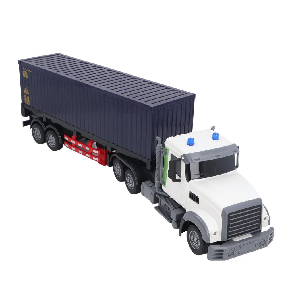 RC транспортный грузовик звук свет реалистичный USB перезаряжаемый пульт дистанционного управления полуприцеп с прицепом