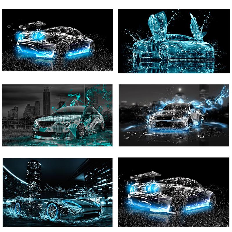 5D DIY Full Square дрель Алмазная роспись Крестиком Великолепный спортивный автомобиль