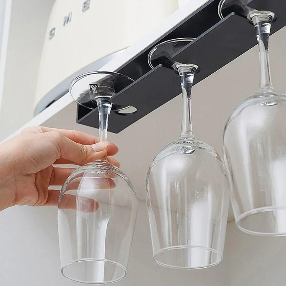 Самоклеящийся держатель для бокалов для вина, держатель для хранения бокалов с бесплатной перфорацией, бармен