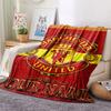Custom Name,Manchester United Printed Flannel Blanket, soft throw for bedroom sofa, washable, Christmas present, great gift.