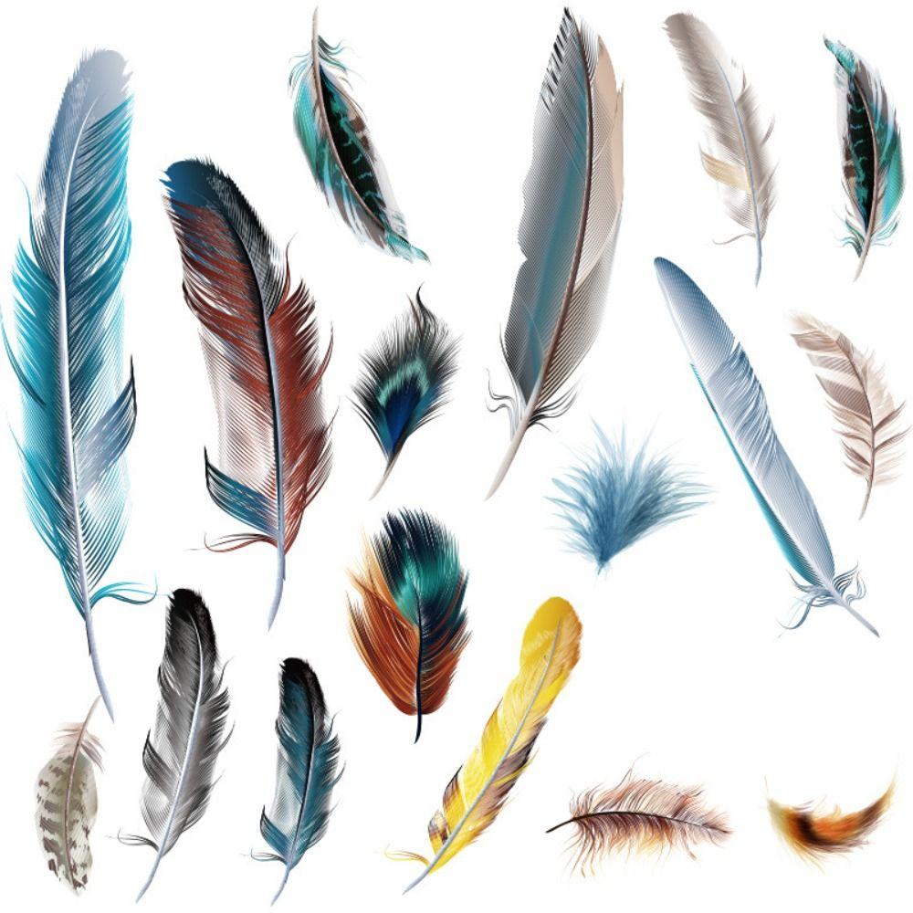 Car Modified Car Decal Feather Rear Trunk Sticker Creative Decoration Window