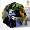 Maleficent, Crow Themed Automatic Opening and Closing Umbrella, Brightly Colored 8-rib Portable Umbrella, Suitable for Men and Women, A Perfect Gift f
