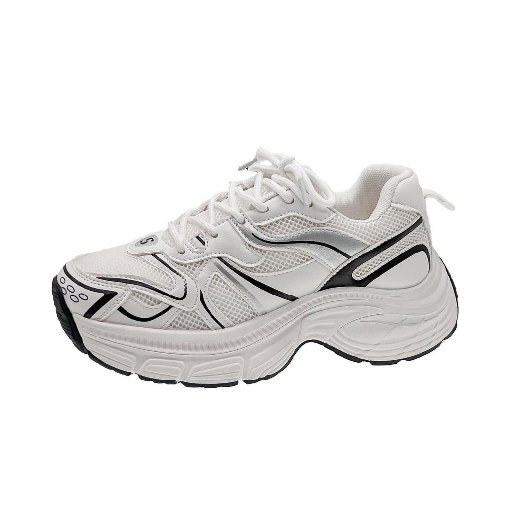 Легкие спортивные кроссовки для женщин 2024 года, весна, новые сетчатые кроссовки в стиле кампуса Forrest Gump Daddy, универсальные повседневные модные кроссовки