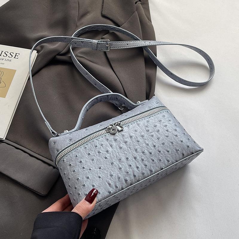 Трендовые новые продукты персонализированный узор страуса портативная маленькая квадратная сумка женская мода для поездок на работу универсальная сумка-мессенджер высокого класса